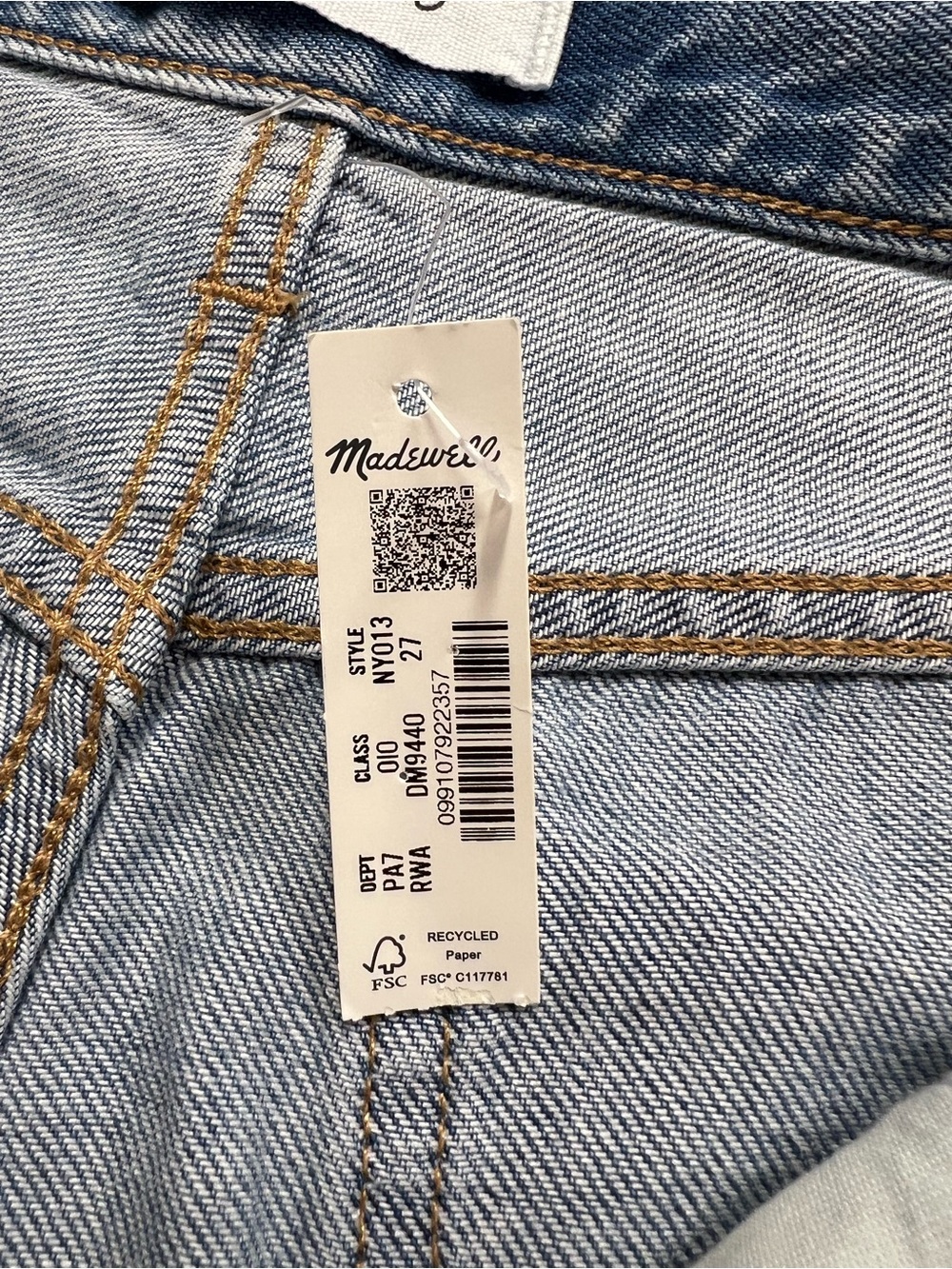 Madewell The Ultimate Wide-Leg Jean in Airy Denim Size 27 NWT *flawed* - Picture 11 of 16